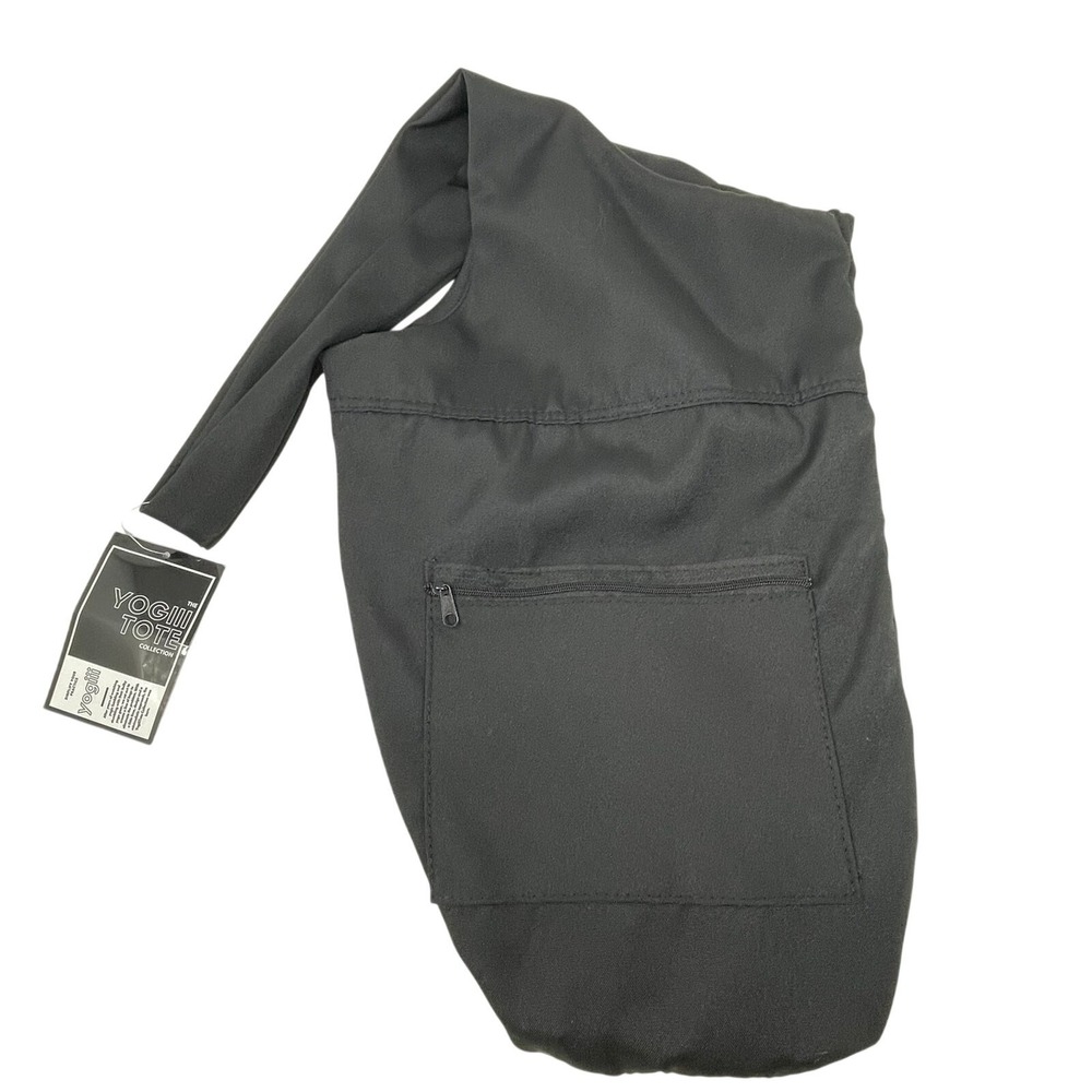 The Yogiii Tote Collection NEW Black Yoga Mat Tote Sling Bag w Tag Nylon - Picture 1 of 7